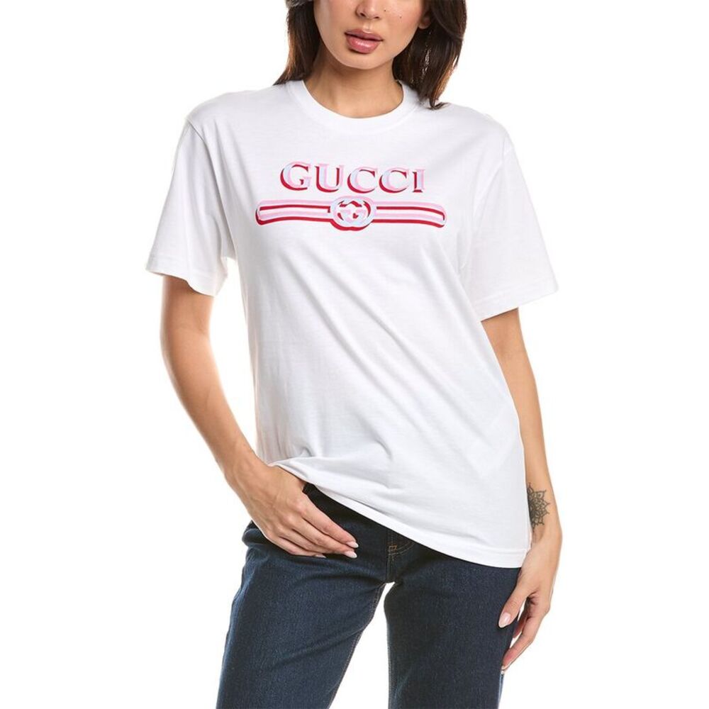 Gucci Womens Ancora T-Shirt, White